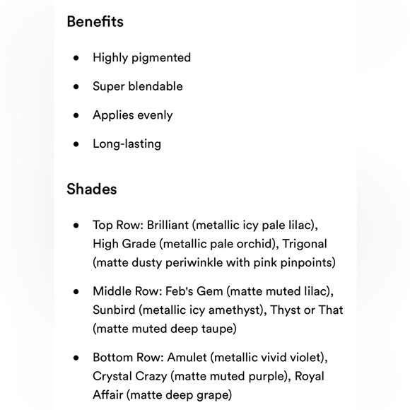 Colourpop “All Amethyst” Eyeshadow Palette - Picture 6 of 6